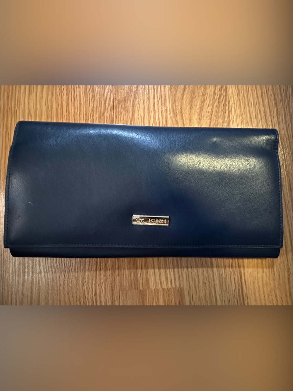 St. John Navy Blue Clutch